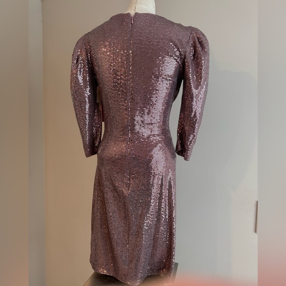 Rose Gold/Pink Aqua Brand- Formal New Years Eve cocktail dress - Picture 2 of 6